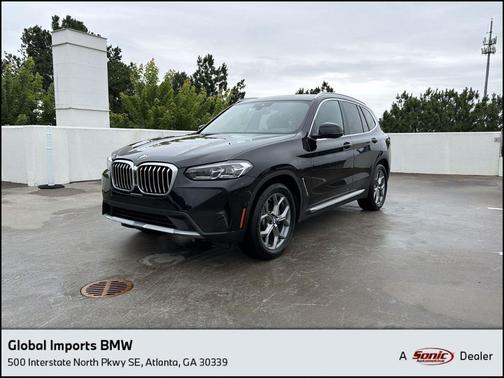 Black Sapphire Metallic 2024 BMW X3 sDrive30i