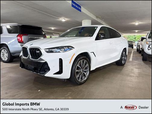 Alpine White 2024 BMW X6 M60i