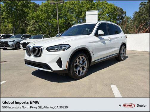 Alpine White 2022 BMW X3 sDrive30i