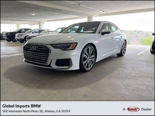 White 2019 Audi A6 55 Premium Plus