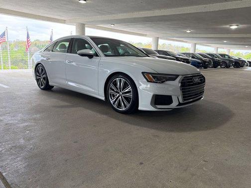 White 2019 Audi A6 55 Premium Plus
