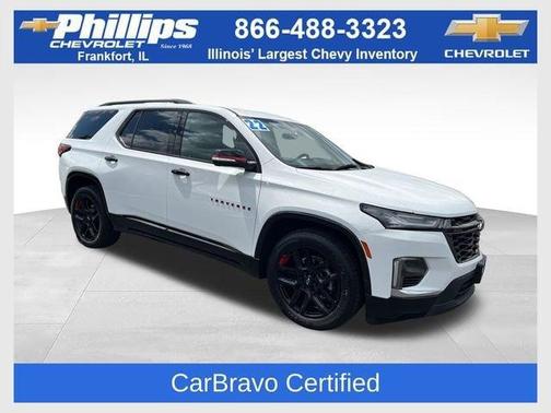 Summit White 2022 Chevrolet Traverse Premier