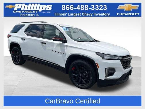Summit White 2022 Chevrolet Traverse Premier