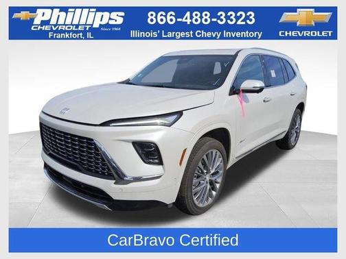 White Frost Tri-Coat 2025 Buick Enclave Avenir