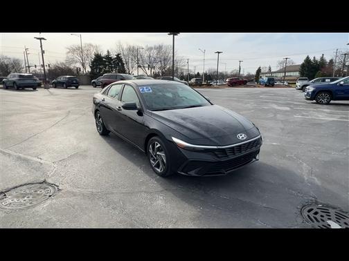 Black 2025 Hyundai ELANTRA HEV SEL