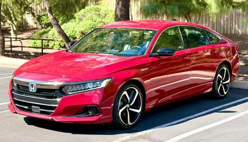 San Marino Red 2022 Honda Accord Hybrid Sport