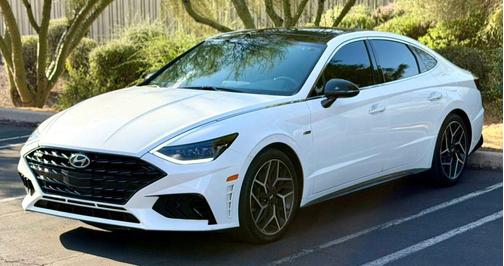 Serenity White 2023 Hyundai SONATA SE