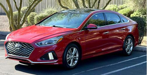 Scarlet Red 2019 Hyundai SONATA Limited
