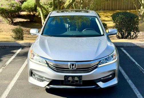 Lunar Silver Metallic 2017 Honda Accord EX-L w/Navigation & Honda Sensing