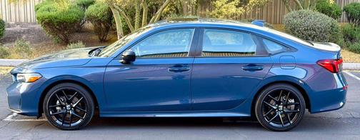 Blue Lagoon Pearl 2025 Honda Civic Hybrid Sport