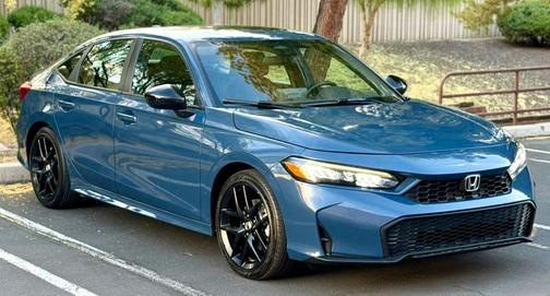 Blue Lagoon Pearl 2025 Honda Civic Hybrid Sport