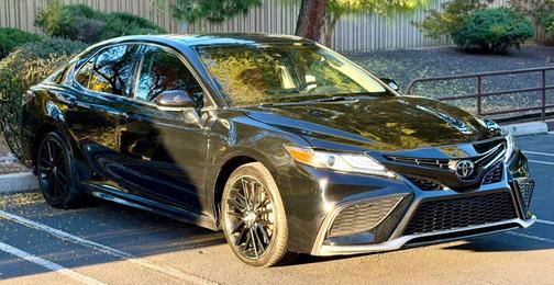 Midnight Black Metallic 2022 Toyota Camry XSE