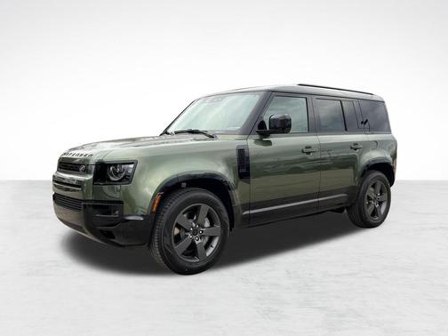 Woolstone Green Metallic 2026 Land Rover Defender P400 X-Dynamic SE