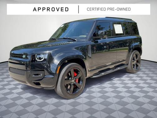 Santorini Black Metallic 2025 Land Rover Defender 110 P400 X