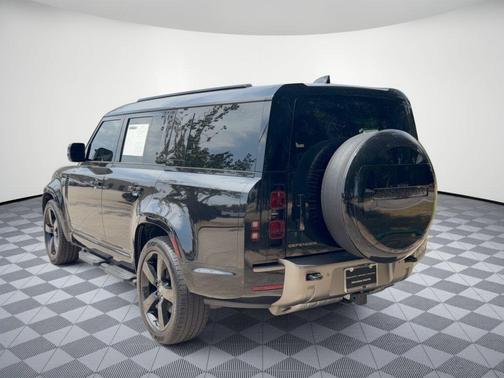 Santorini Black Metallic 2025 Land Rover Defender 130 P400 X-Dynamic SE