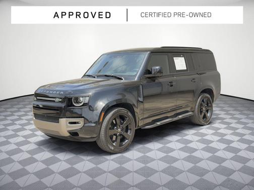 Santorini Black Metallic 2025 Land Rover Defender 130 P400 X-Dynamic SE