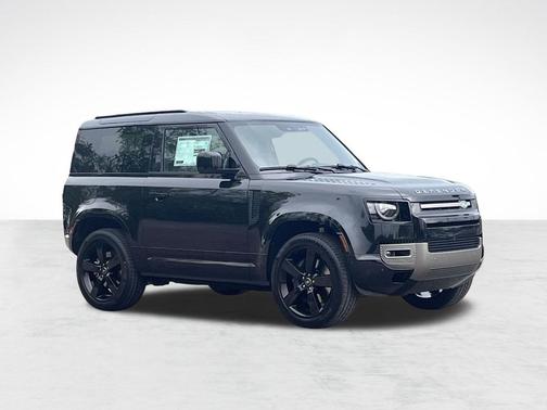 Santorini Black Metallic 2025 Land Rover Defender 90 P400 X-Dynamic SE