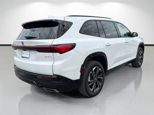 White Frost Tricoat 2025 Buick Enclave Sport Touring