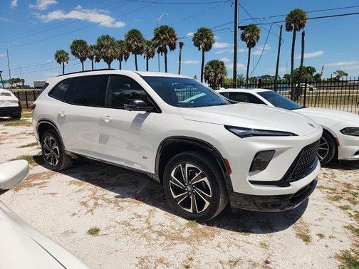 White Frost Tricoat 2025 Buick Enclave Sport Touring