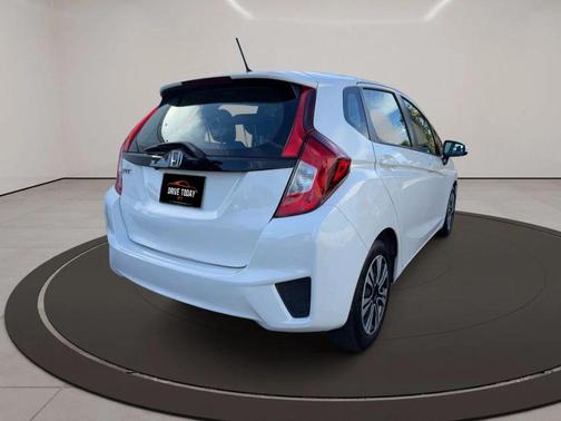 White 2015 Honda Fit LX