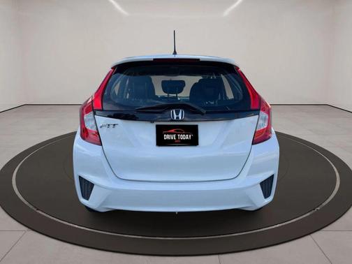 White 2015 Honda Fit LX