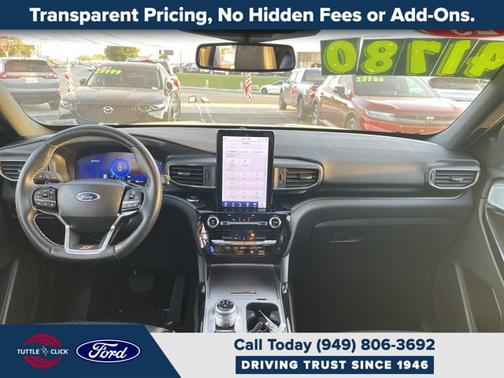 AGATE BLACK METALLIC 2023 Ford Explorer ST