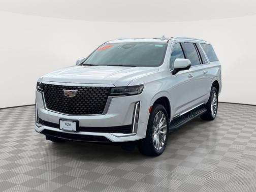 Crystal White Tricoat 2023 Cadillac Escalade ESV Premium Luxury