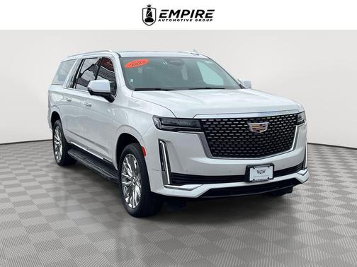 Crystal White Tricoat 2023 Cadillac Escalade ESV Premium Luxury