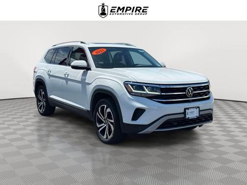Pure White 2021 Volkswagen Atlas 3.6L SEL Premium