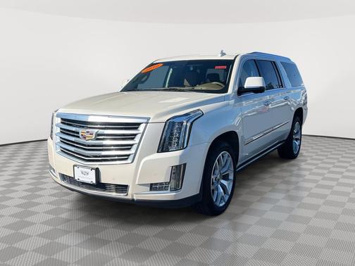 White Diamond Clearcoat 2015 Cadillac Escalade ESV Platinum