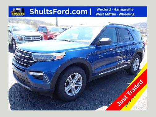 ATLAS BLUE METALLIC 2021 Ford Explorer XLT