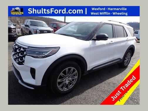 STAR WHITE MET TRI-COAT 2025 Ford Explorer PLATINUM