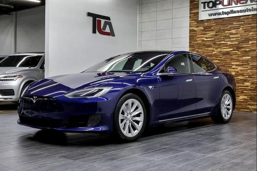 Deep Blue Metallic 2017 Tesla Model S 75D