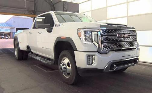 White Frost Tricoat 2020 GMC Sierra 3500 Denali
