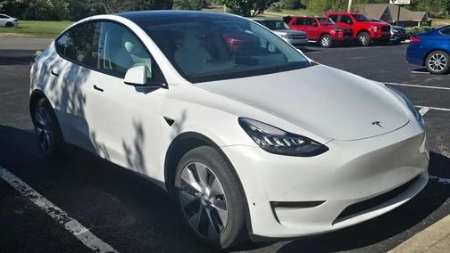 Pearl White Multi-Coat 2021 Tesla Model Y Long Range Dual Motor All-Wheel Drive