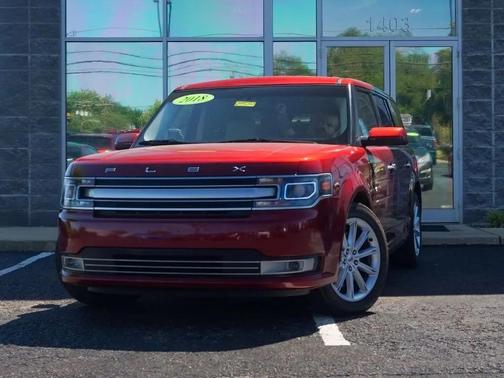 Red 2018 Ford Flex Limited