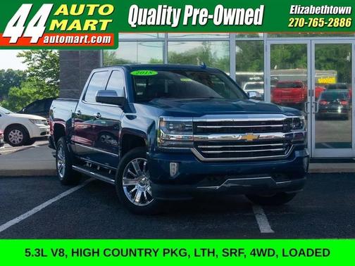 Deep Ocean Blue Metallic 2018 Chevrolet Silverado 1500 High Country
