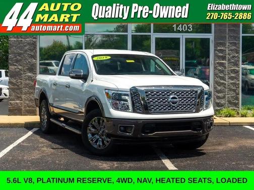 Pearl White 2019 Nissan Titan Platinum Reserve