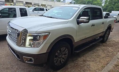 Pearl White 2019 Nissan Titan Platinum Reserve