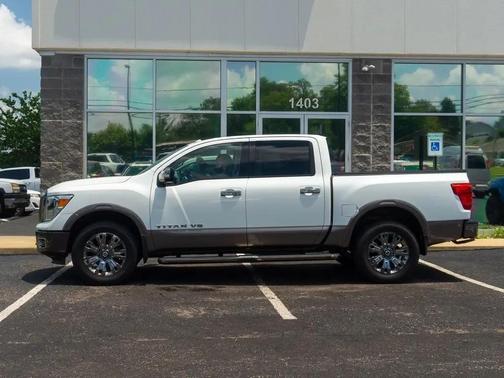 Pearl White 2019 Nissan Titan Platinum Reserve