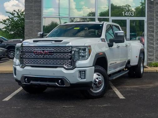 White Frost Tricoat 2020 GMC Sierra 3500 Denali