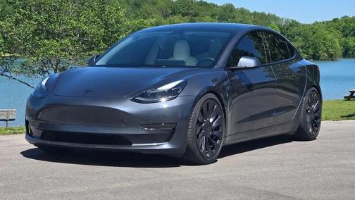 Gray 2023 Tesla Model 3 Performance