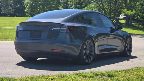 Gray 2023 Tesla Model 3 Performance
