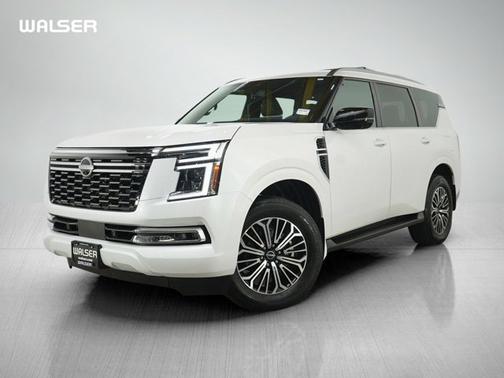 Aspen White Tricoat 2025 Nissan Armada Platinum
