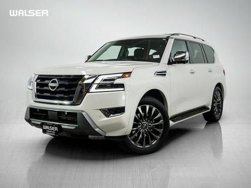 Aspen White Tricoat 2024 Nissan Armada Platinum
