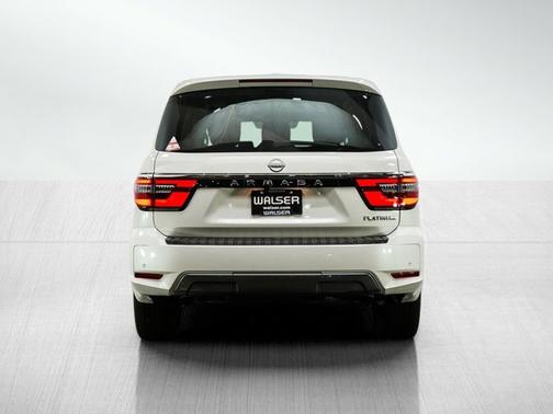 Aspen White Tricoat 2024 Nissan Armada Platinum