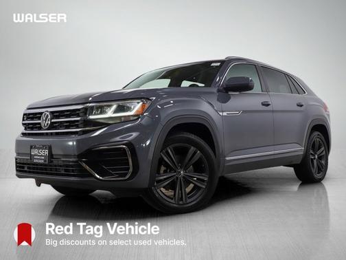 Pure Gray 2022 Volkswagen Atlas Cross Sport 3.6L V6 SEL R-Line