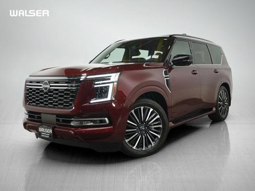 Coulis Red Pearl/Super Black 2025 Nissan Armada Platinum Reserve