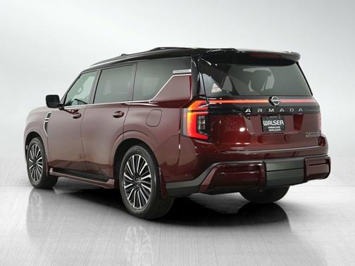 Coulis Red Pearl/Super Black 2025 Nissan Armada Platinum Reserve