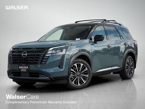 Baltic Teal/Super Black 2026 Nissan Pathfinder Platinum